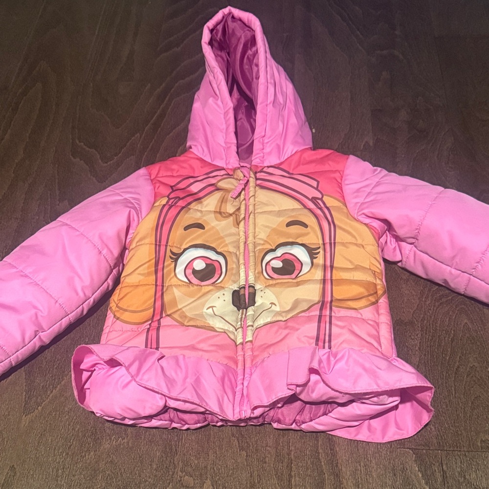 Nickelodeon Pink Kids Puffer Jacket